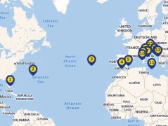 Mapa plavby