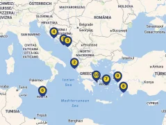 Mapa plavby